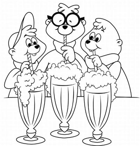 Alvin and the Chipmunks Coloring Pages 11