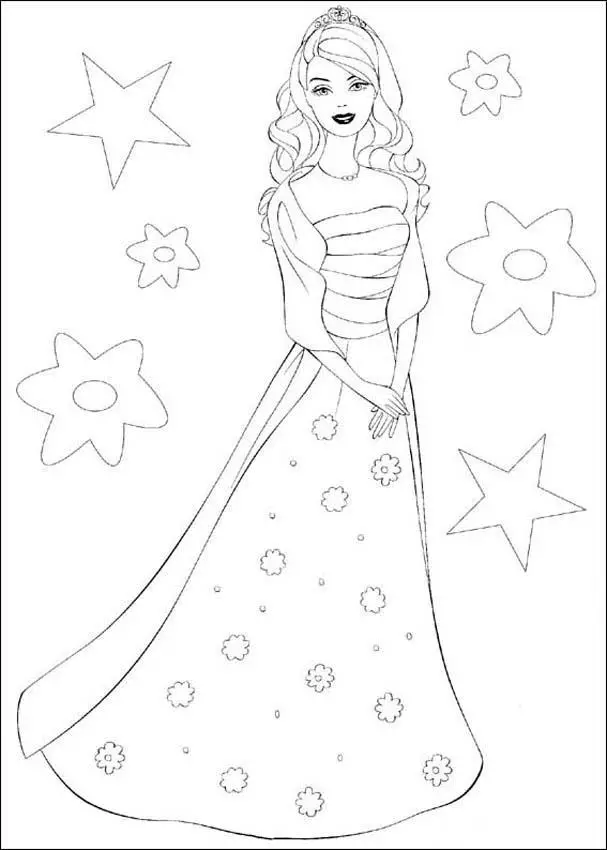 Barbie and The Diamond Castle Coloring Pages 17