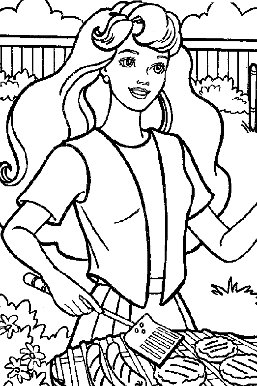 Barbie and The Diamond Castle Coloring Pages 5