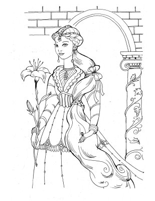 Barbie and The Diamond Castle Coloring Pages 7