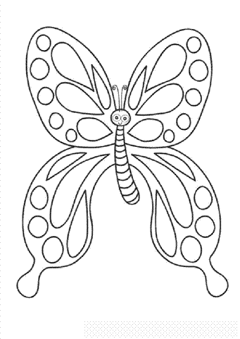 Butterfly Coloring Pages 3