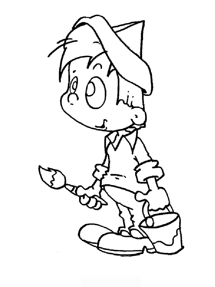 Child Coloring Pages 10