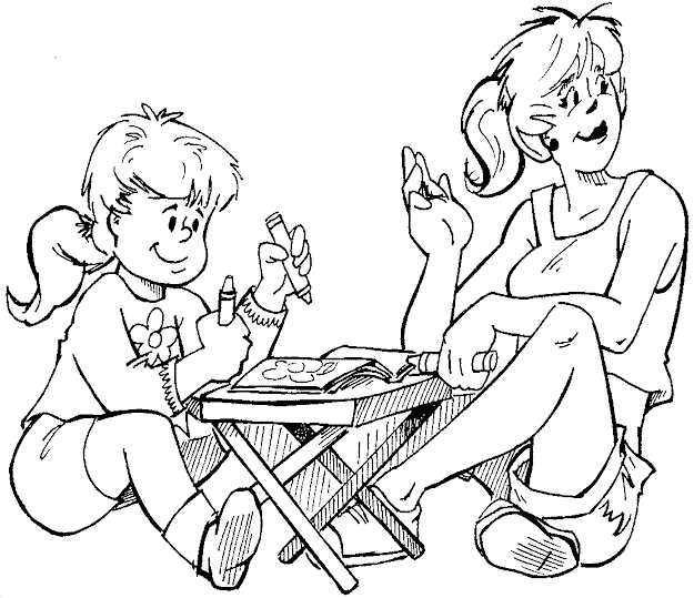 Child Coloring Pages 11