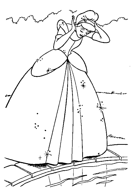 Cinderella New Coloring Pages 13