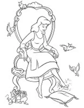 Cinderella New Coloring Pages 15