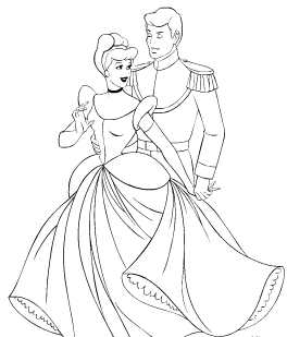 Cinderella New Coloring Pages 24