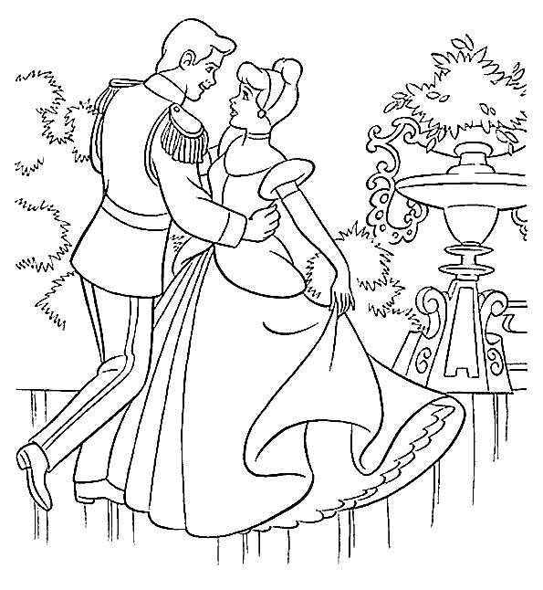 Cinderella New Coloring Pages 9