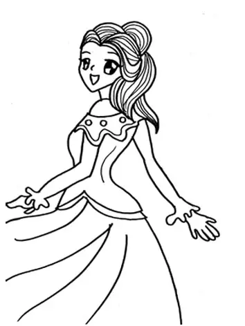 Dancing Princess Coloring Pages 11