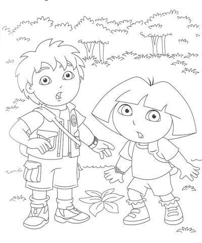 Go Diego Coloring Pages 2