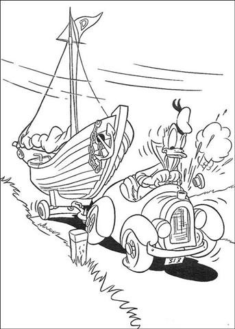 Donal Duck Coloring Pages 14