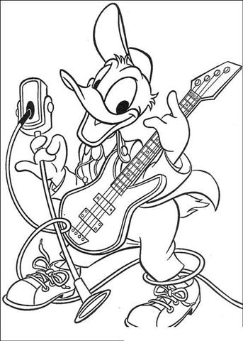 Donal Duck Coloring Pages 4