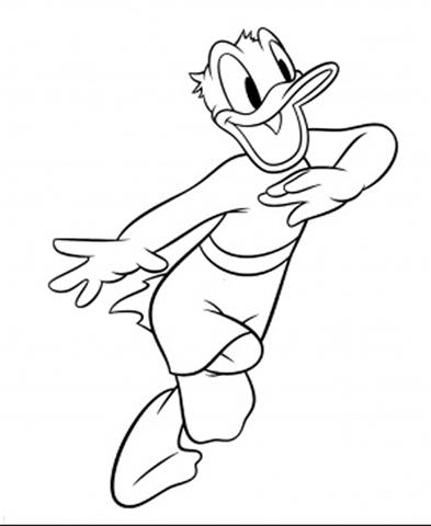 Donal Duck Coloring Pages 6