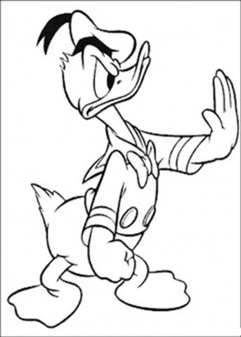 Donal Duck Coloring Pages 9