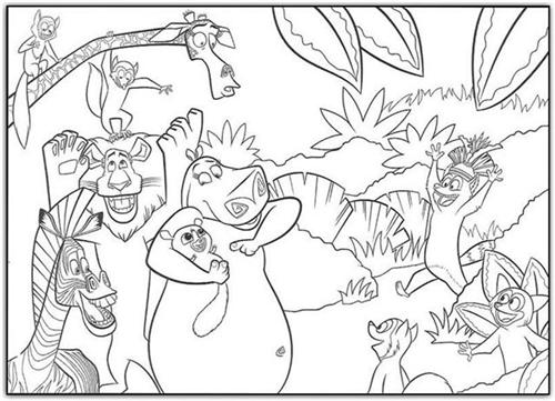 Madagascar Coloring Pages 10