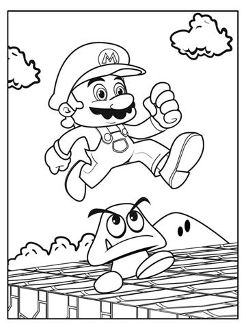 Super Mario Coloring Pages 4