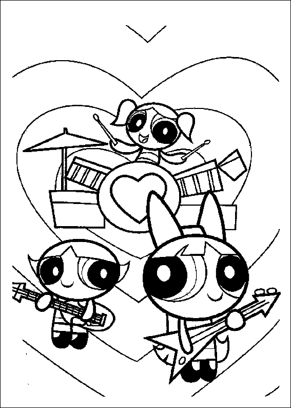 Power Puff Girls Coloring Pages 14