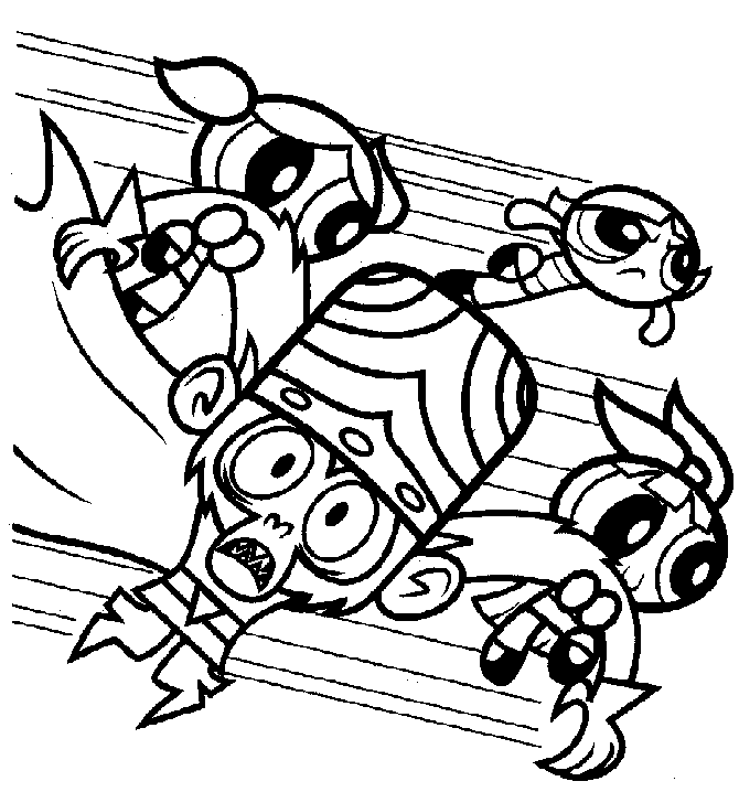 Power Puff Girls Coloring Pages 19