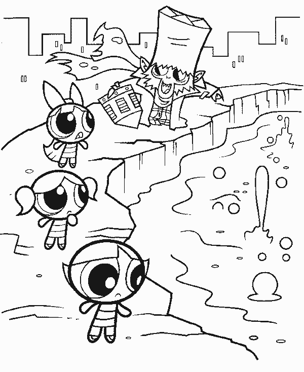 Power Puff Girls Coloring Pages 3