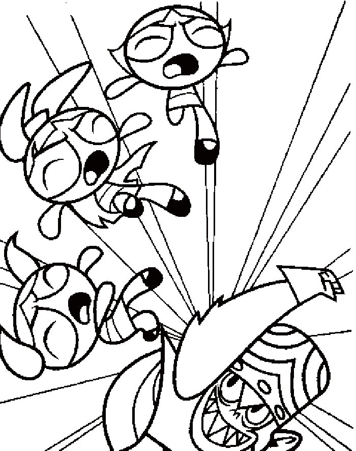 Power Puff Girls Coloring Pages 7