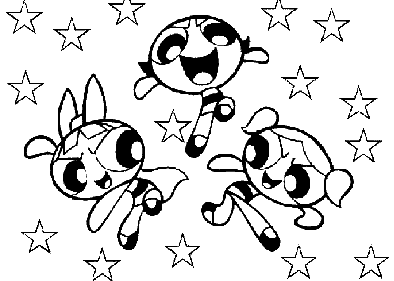 Power Puff Girls Coloring Pages 8