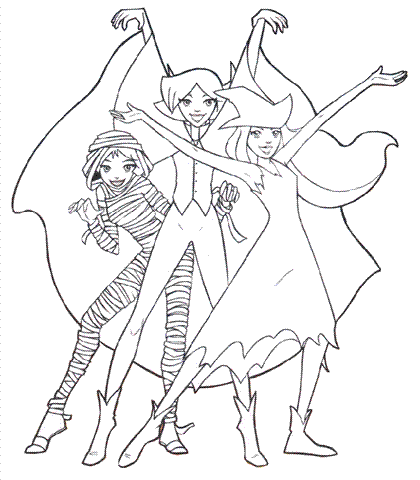 Totally Spies Coloring Pages 13