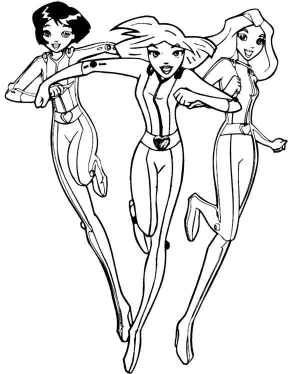 Totally Spies Coloring Pages 16