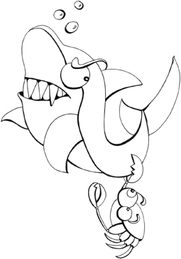 Shark Coloring Pages 7