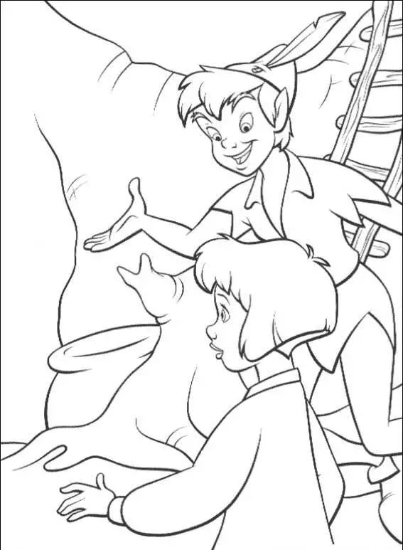 Peterpan in Return to Neverland Coloring Pages 11