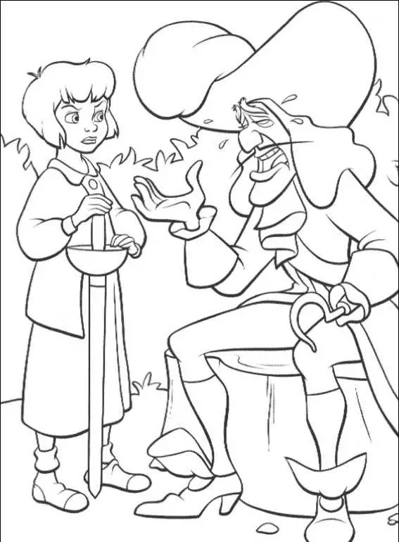 Peterpan in Return to Neverland Coloring Pages 3