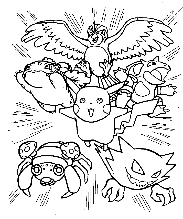 Free Pokemon Coloring Pages 1