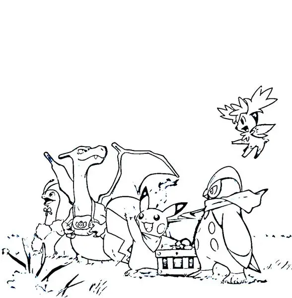 Pokemon Dungeon Coloring Pages 2