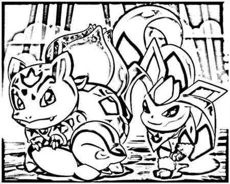Pokemon Dungeon Coloring Pages 3