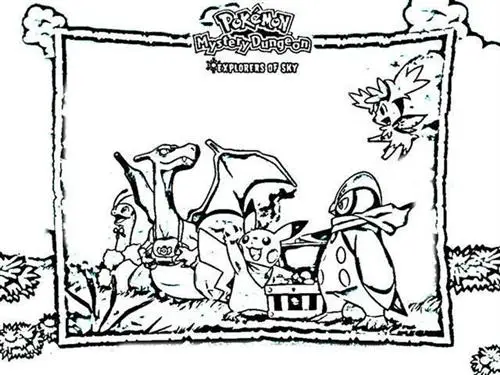 Pokemon Dungeon Coloring Pages 7