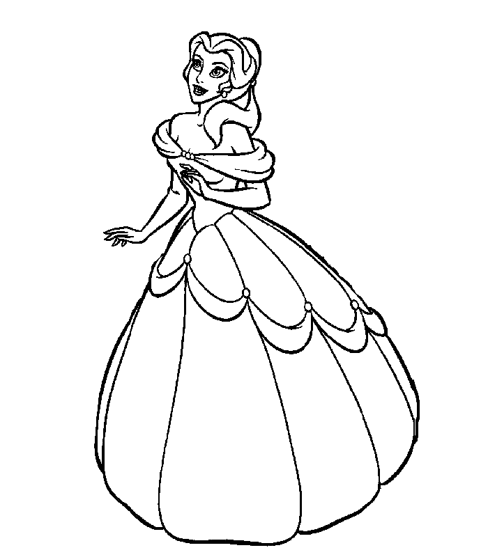 Princess Coloring Pages 8