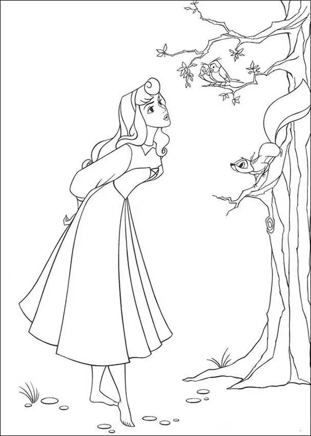 Princess Aurora Coloring Pages 11