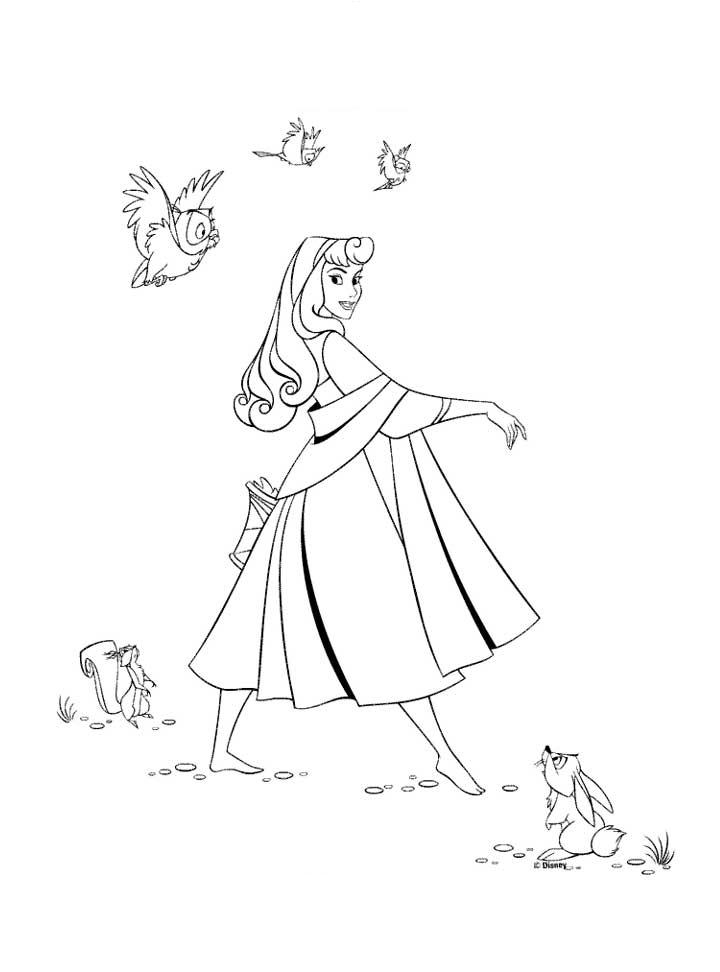 Princess Aurora Coloring Pages 5