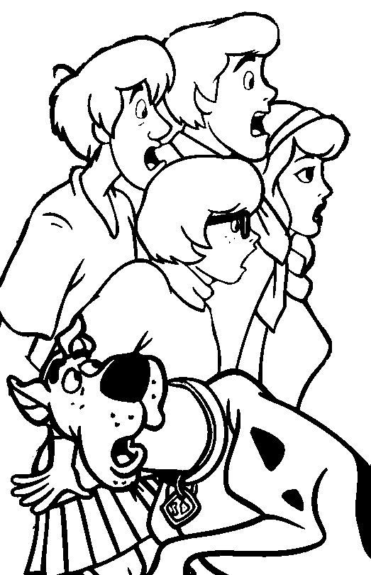 Scooby Doo Coloring Picture 12
