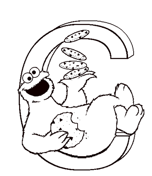 Sesame Street Coloring Pages 2