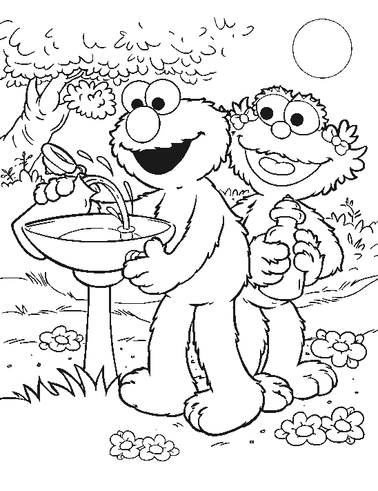 Sesame Street Coloring Pages 7