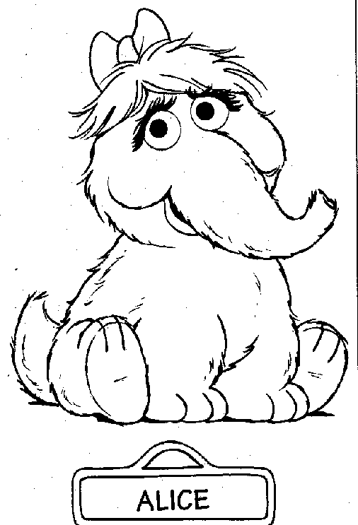 Sesame Street Coloring Pages 8