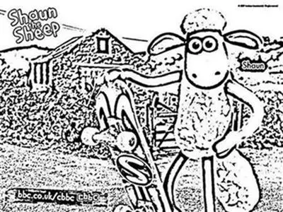 Shaun The Sheep Coloring Pages 10