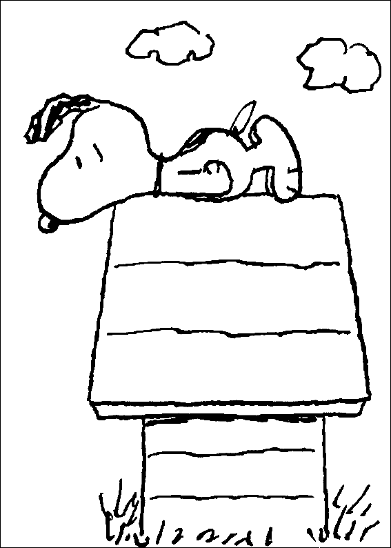 Snoopy Coloring Pages 4
