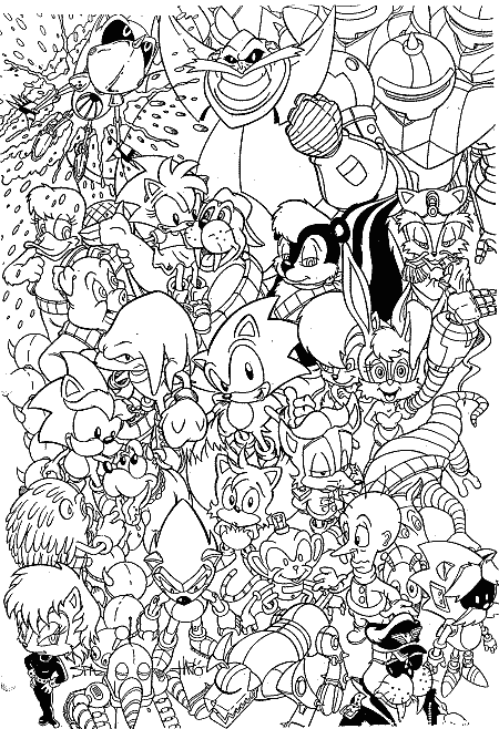Sonic Adventure Coloring Pages 2