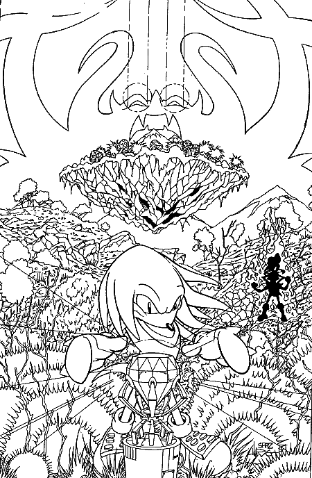 Sonic Adventure Coloring Pages 4