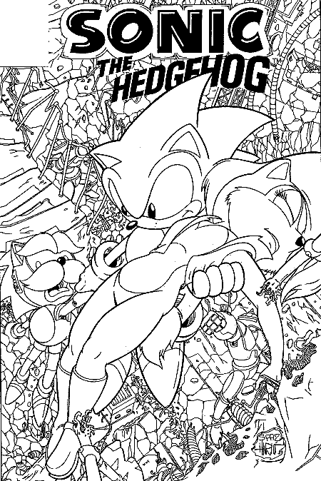 Sonic Adventure Coloring Pages 6