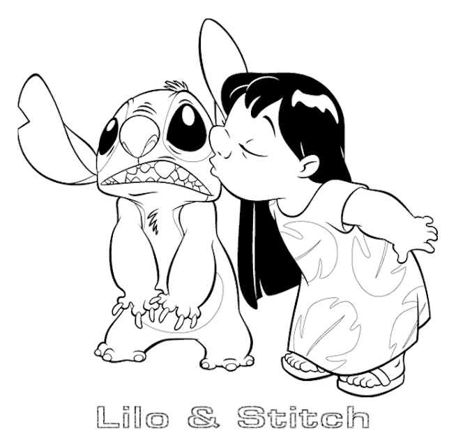 Stitch Coloring Pages 1