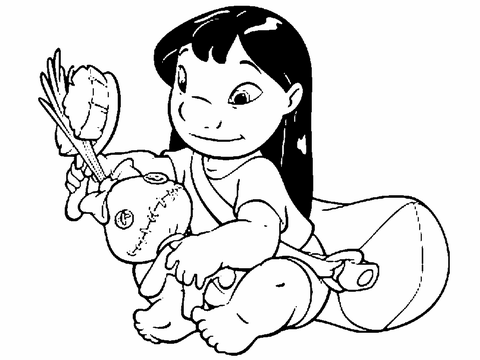 Stitch Coloring Pages 4