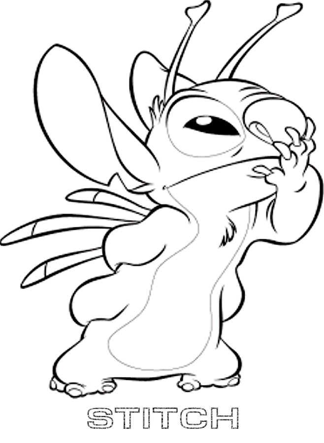 Stitch Coloring Pages 9