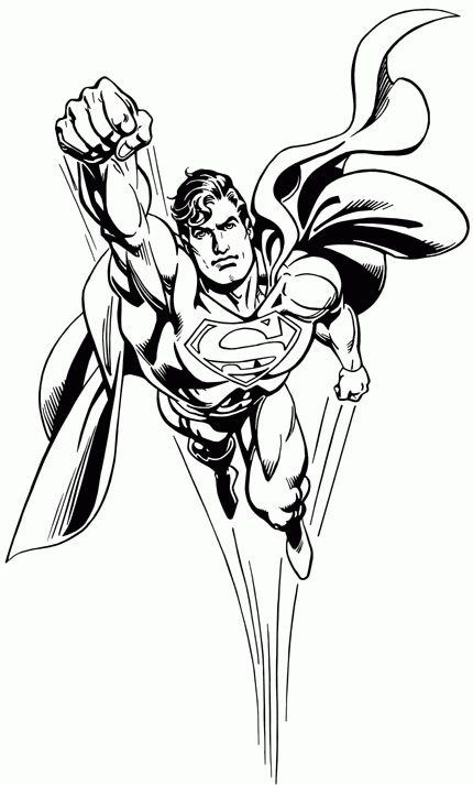 Superman Coloring Pages 9