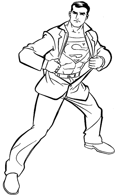 Superman Coloring Pages 10